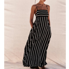 "Stay stylish this summer with our Adjustable Spaghetti Straps Party Dress for beach outings and streetwear! ☀️👗 #SummerFashion #PartyDress"