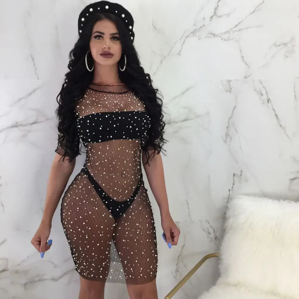 "Get ready to dazzle in our Sexy Boho Beachwear Cover Up! ✨👙 #BeachVibes #SummerFashion"