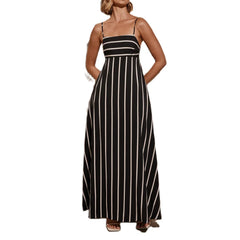 "Stay stylish this summer with our Adjustable Spaghetti Straps Party Dress for beach outings and streetwear! ☀️👗 #SummerFashion #PartyDress"