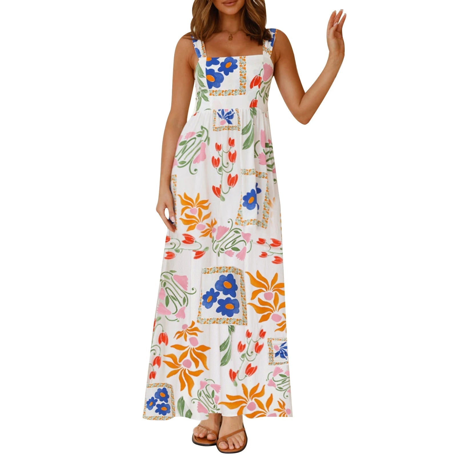 "🌸✨ Get ready for summer vibes with this Boho Vacation Dress! Perfect for any party or beach outing 💃 #SummerStyle #BohoChic"