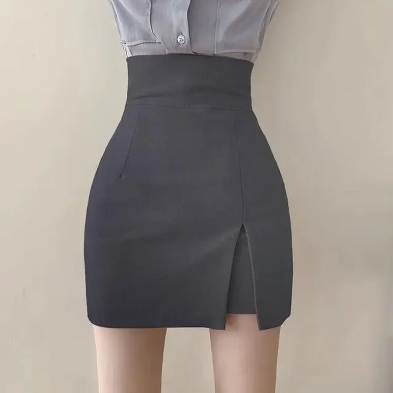 2024 New Women'S Autumn High-Waisted Bodycon Mini Dress Cropped Skirt Professional Suit Skirt for Work