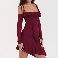 "Get ready to turn heads in this stunning off-shoulder mini dress! Perfect for summer parties and the beach 😍👗✨ #FashionForward #SummerStyle"