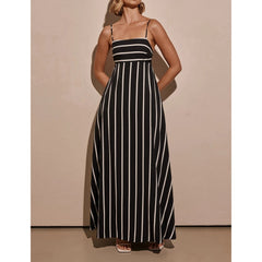 "Stay stylish this summer with our Adjustable Spaghetti Straps Party Dress for beach outings and streetwear! ☀️👗 #SummerFashion #PartyDress"