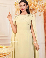 Jiayigong Sparkle Exquisite Evening Jersey Beading Draped Valentine'S Day A-Line V-Neck Bespoke Occasion Gown Midi Dresses
