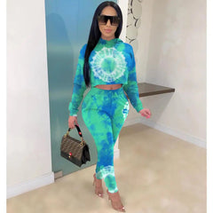 "Stay stylish and comfortable with this sexy two-piece patchwork tracksuit from Lady Bodycon! 💃🏼🏃‍♀️ #Sportswear #OutfitGoals"