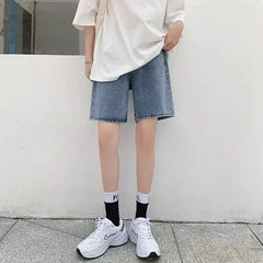 2024 New Women'S Denim Skirt High-Waisted Loose-Fit Slimming A- Line Medium-Length Side Slit Casual Summer Dress