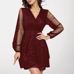 ✨ Sparkling Sequin Mini Dress for a Glamorous Evening ✨ #PartyDress #Fashion #GlitterGlam