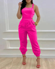 "Stay classy with this elegant butterfly print jumpsuit 🦋✨ #Fashion #BacklessStyle"