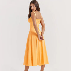 2023 Summer Floral Dress Midi Sexy Dress Prom Club Night Dresses Bodycon Women Party Dress Elegant